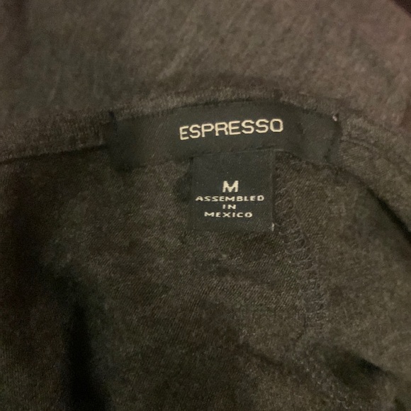 Espresso gray t. Size M. Like new. Jewelled shoulders . Sinched sides - Picture 3 of 5